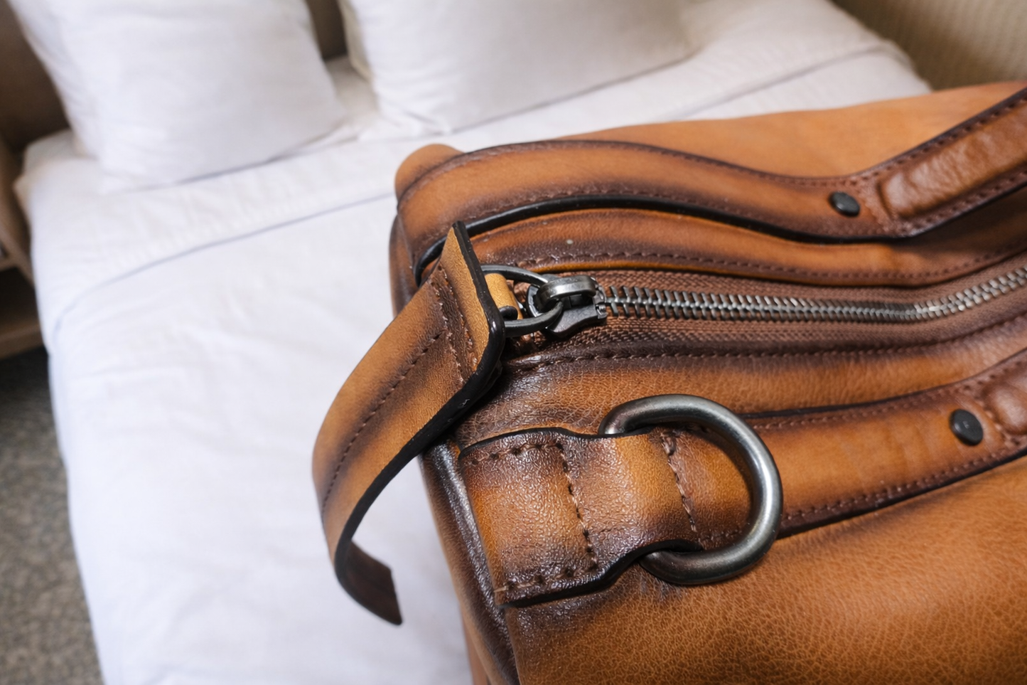 Skórzana torba podróżna POLAF DUFFEL 45 – męska torba weekendowa