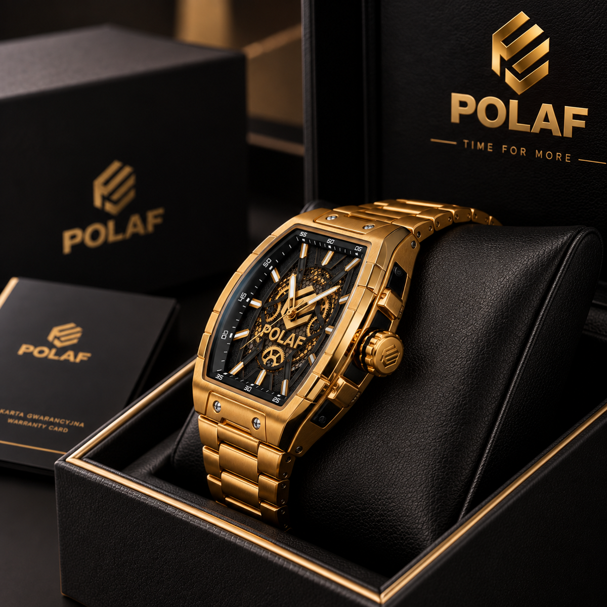 ZEGAREK MĘSKI POLAF AUTOMATIC — LUXURY SKELETON