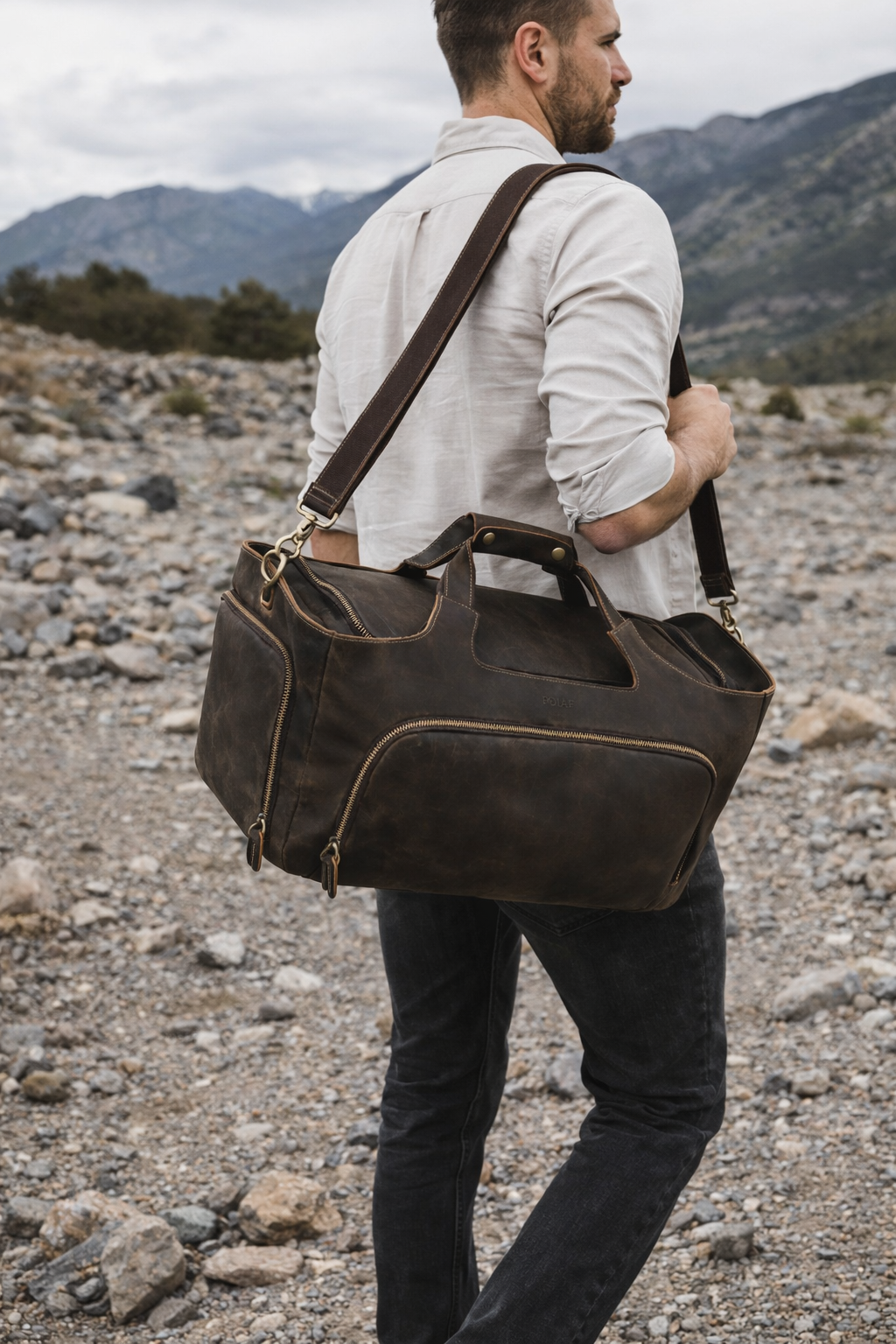 Skórzana torba podróżna - POLAF Transit