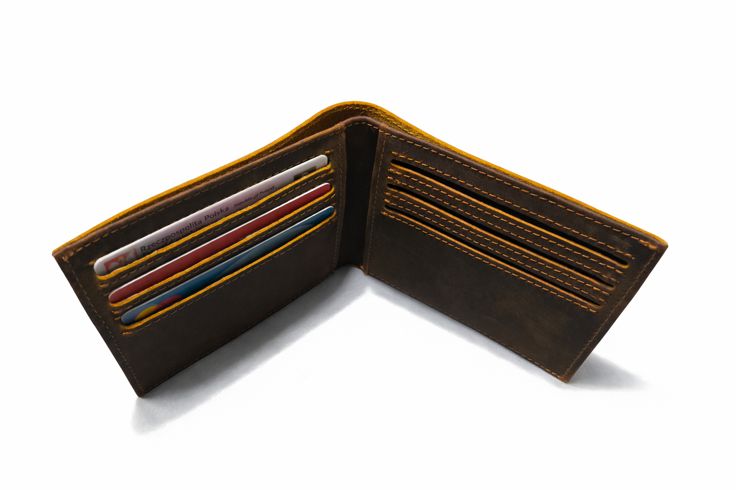 Portfel skórzany męski z naturalnej skóry – POLAF Standard