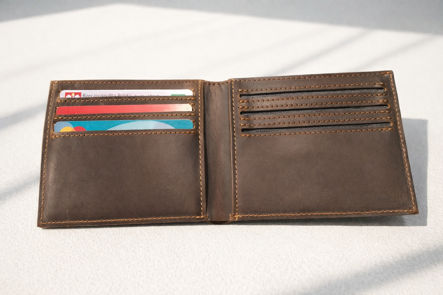 Portfel skórzany męski z naturalnej skóry – POLAF Standard