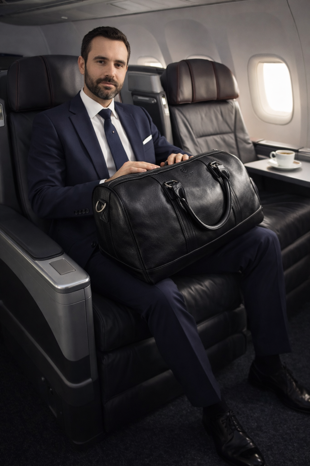 Skórzana torba podróżna POLAF Classic Duffel bagaż podręczny samolot