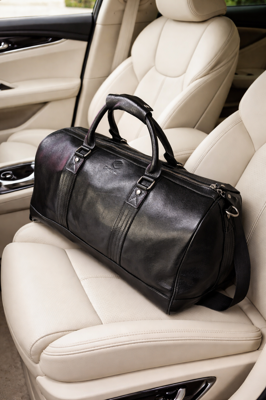 Skórzana torba podróżna POLAF do samochodu premium wnętrze