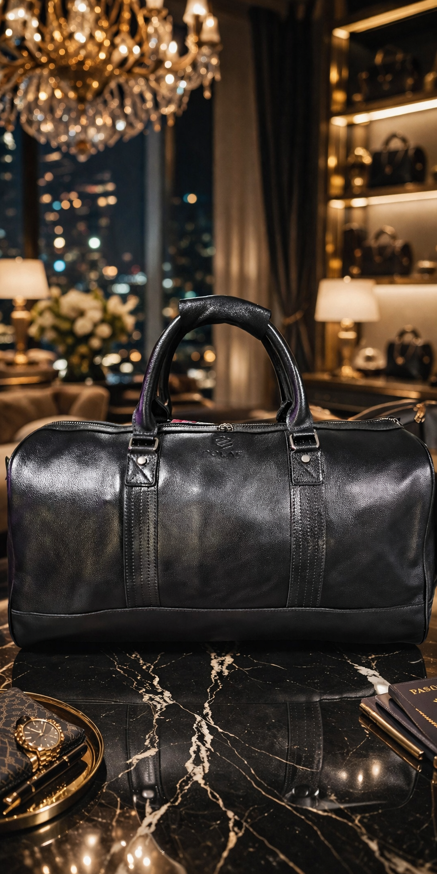 Skórzana torba podróżna męska POLAF Classic Duffel